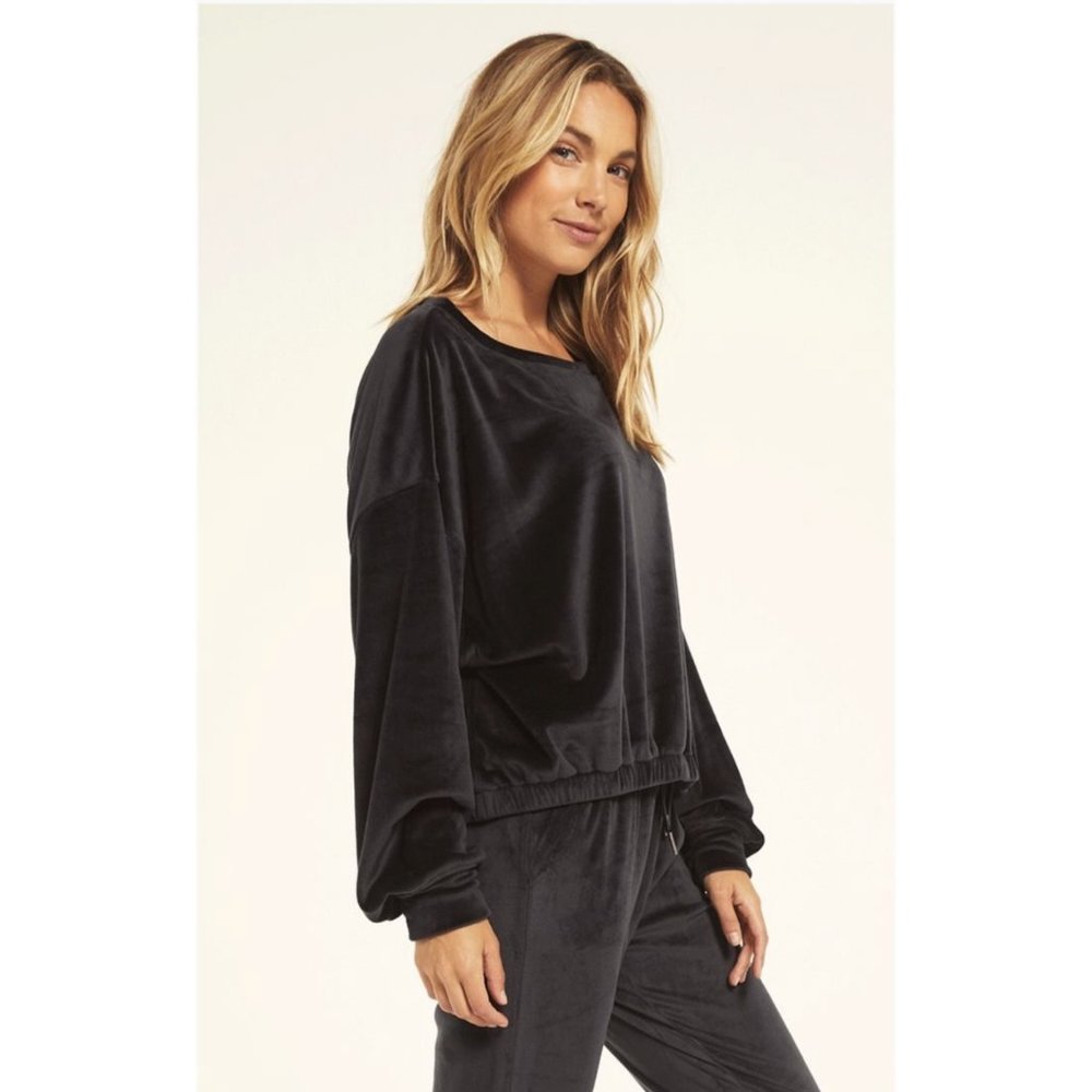 Z Supply Velour Set Size In Black, Size L - Picture 12 of 14